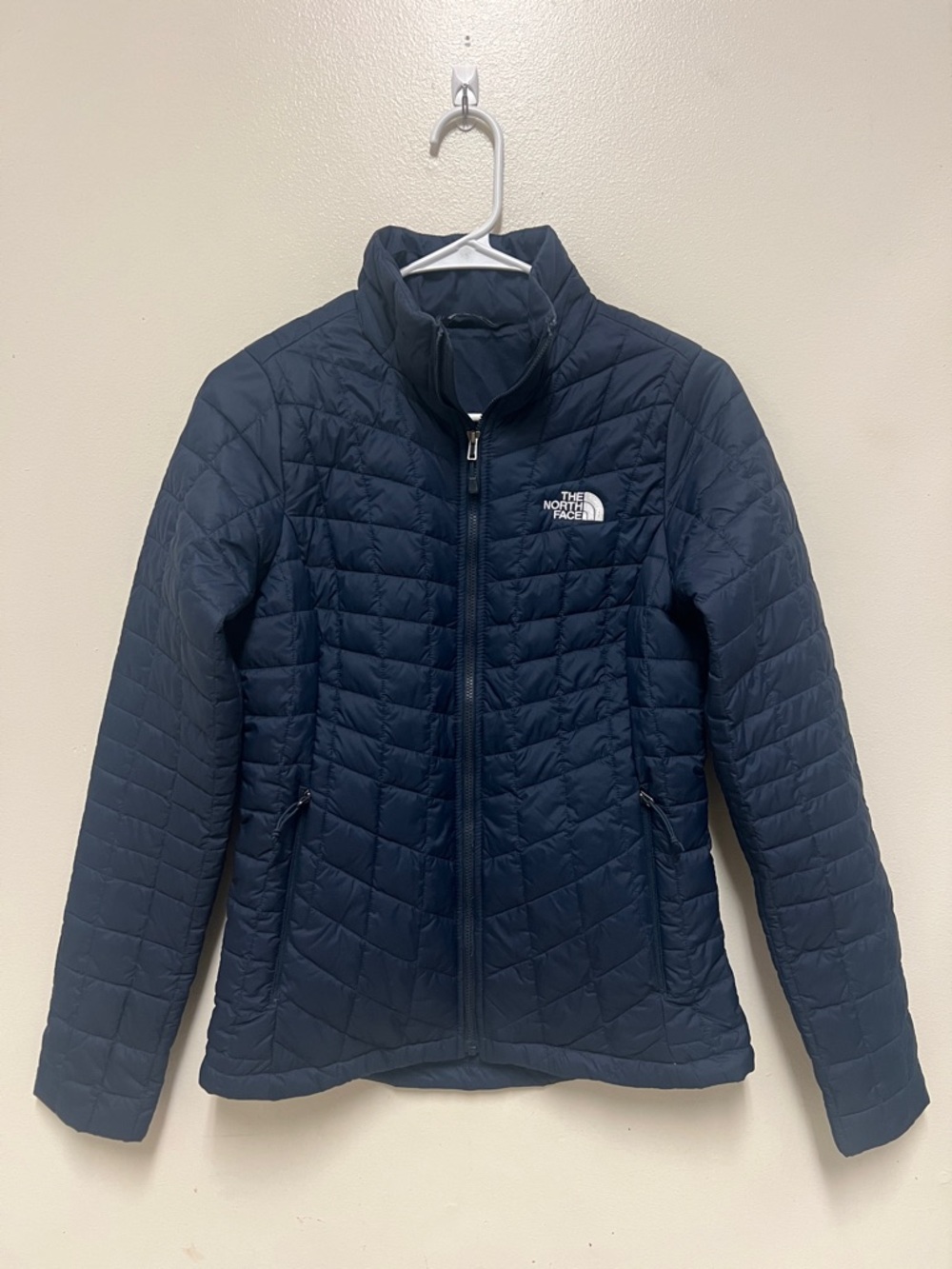 The North Face Women's Navy Quilted Puffer Jacket